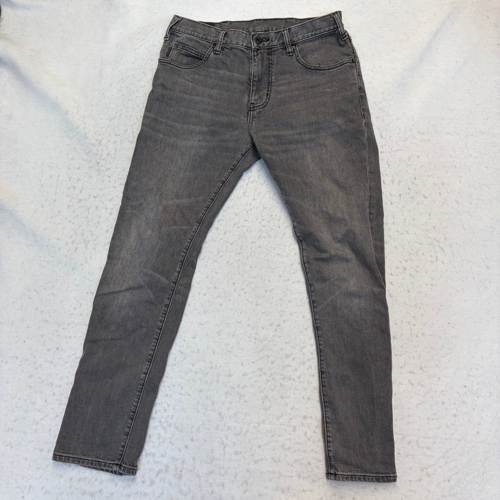 Armani Jeans Denim Pants Mens 31 Gray 11oz Slim Fit 6Y6J45